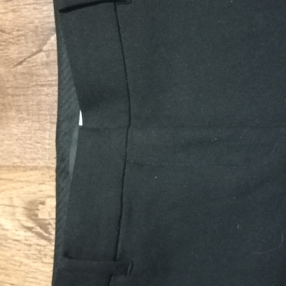 Ann Taylor Black one button Flat Front dress pants - Picture 3 of 4